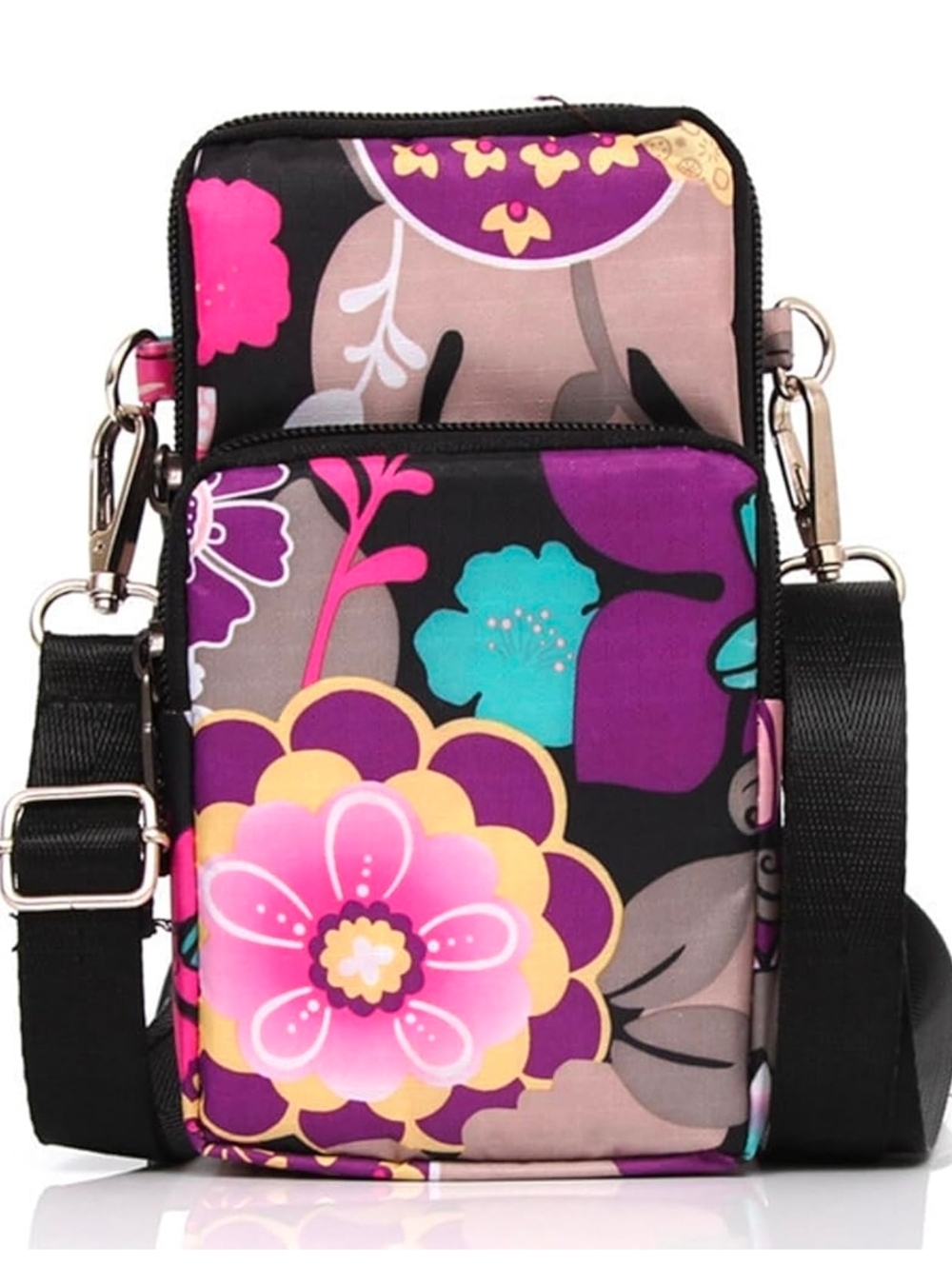 Crossbody Bag Phone Sleeve Concert Venue Festival Adjustable Strap Arm Wrist NWT